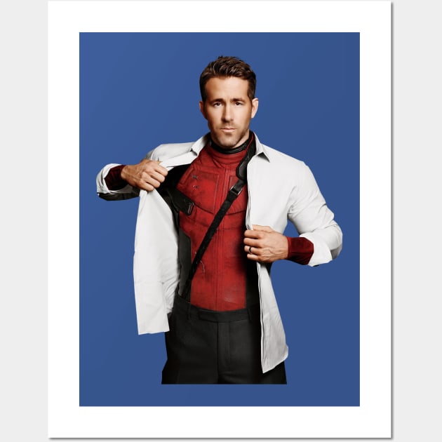 Classic Ryan Reynolds Wall Art by Devils Club